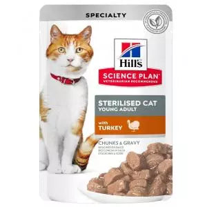 Hill's Science Plan Adult Sterilised Tacchino 85g Busta Hill's Science Plan Adult Sterilised Tacchino 85g Busta